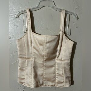 ZARA Elegant Cream Women's corset Top